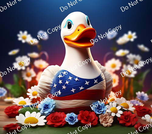 ColorSplash Ultra Tumbler Wraps| 3D Patriotic Duck CF 1