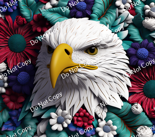 ColorSplash Ultra Tumbler Wraps| 3D Patriotic Eagle CF 17
