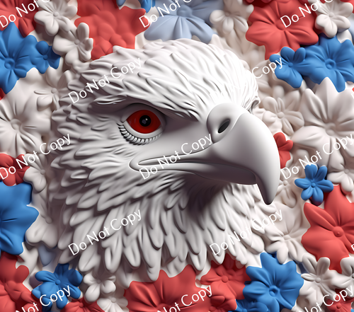 ColorSplash Ultra Tumbler Wraps| 3D Patriotic Eagle CF 15