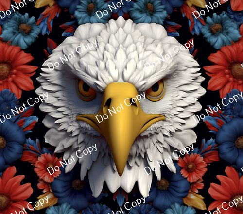 ColorSplash Ultra Tumbler Wraps| 3D Patriotic Eagle CF 12