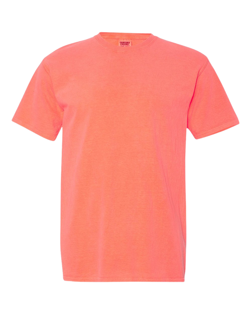 Comfort Colors Garment Dyed Heavyweight T-Shirt | Neon Red Orange