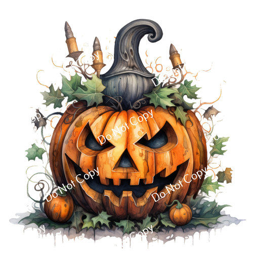 ColorSplash Ultra | Halloween Pumpkin Candelabra