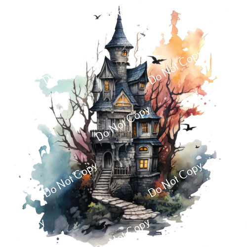 ColorSplash Ultra | Watercolor Haunted House 7