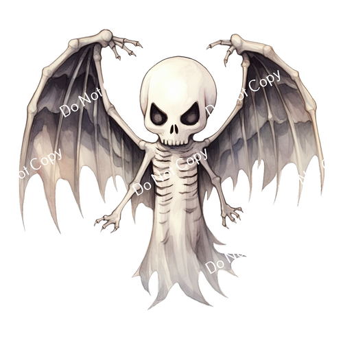 ColorSplash Ultra | Watercolor Halloween Skeletons 10