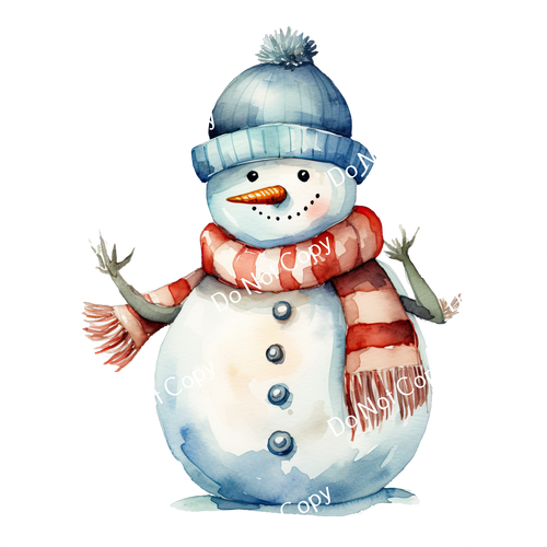ColorSplash Ultra | Watercolor Snowman 2