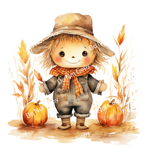 ColorSplash Ultra | Watercolor Fall Scarecrow 17