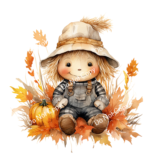 ColorSplash Ultra | Watercolor Fall Scarecrow 13