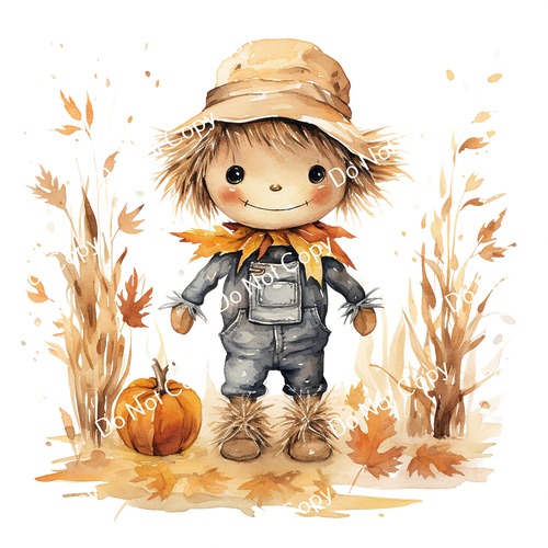 ColorSplash Ultra | Watercolor Fall Scarecrow 12