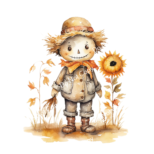 ColorSplash Ultra | Watercolor Fall Scarecrow 11