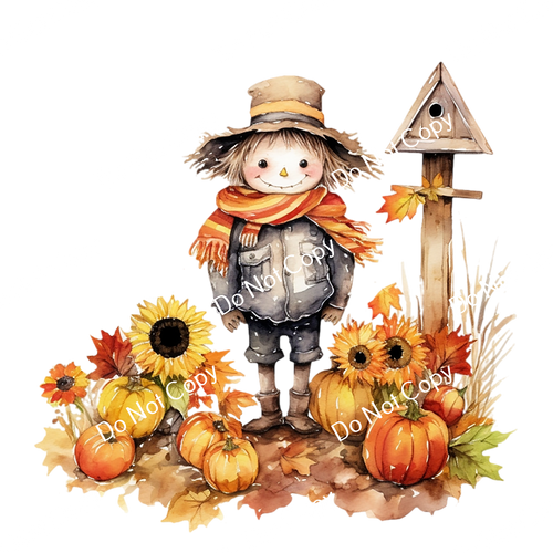 ColorSplash Ultra | Watercolor Fall Scarecrow 8