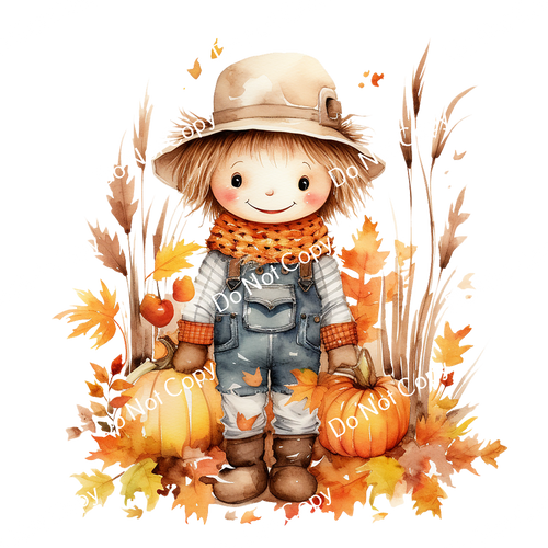 ColorSplash Ultra | Watercolor Fall Scarecrow 2