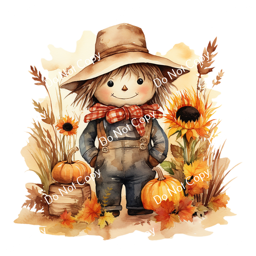 ColorSplash Ultra | Watercolor Fall Scarecrow 1