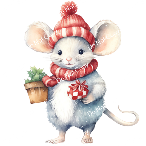 ColorSplash Ultra | Watercolor Christmas Mice 12