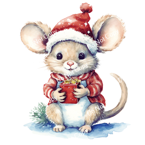 ColorSplash Ultra | Watercolor Christmas Mice 9