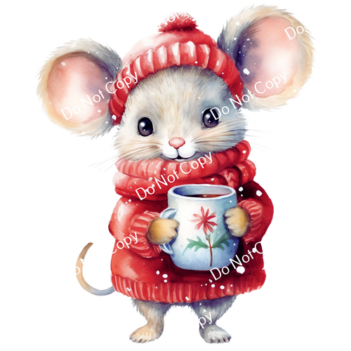 ColorSplash Ultra | Watercolor Christmas Mice 5