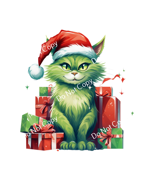ColorSplash Ultra | Green Christmas Cats CF 6