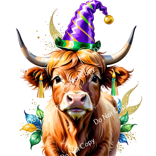 ColorSplash Ultra | Mardi Gras Highland Cow CF 5