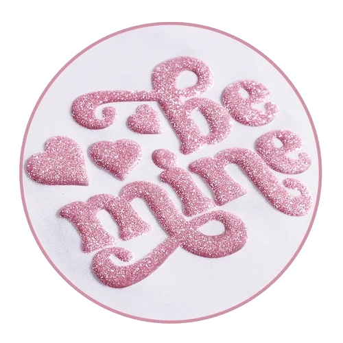 Teckwrap Glitter Puff HTV | Icy Pink