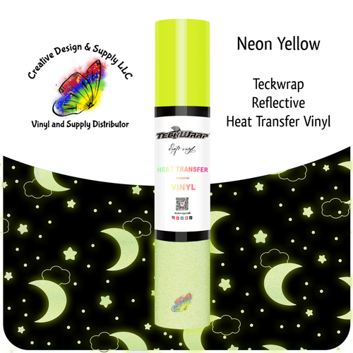 Teckwrap Reflective HTV | Neon Yellow