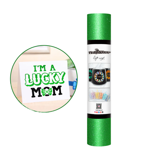 Teckwrap Glitter Adhesive Vinyl | Kelly Green