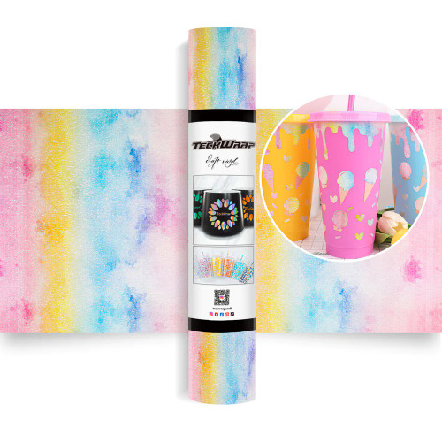 Teckwrap Glitter Brush Adhesive Vinyl | Holo Cloud