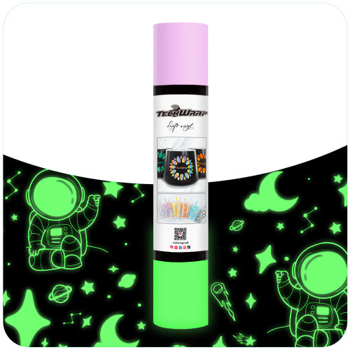 Teckwrap Glow in the Dark Adhesive Vinyl | Purple