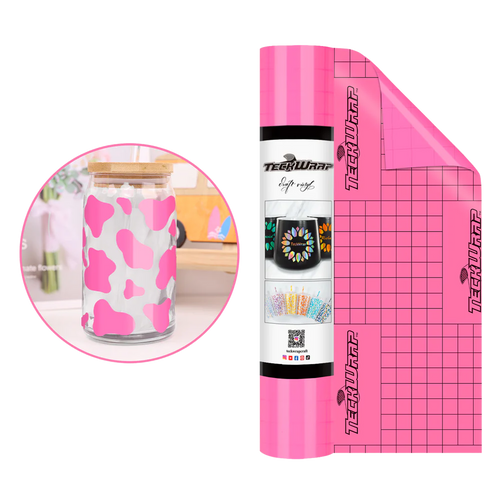 Teckwrap 001 Economical Craft Series | Glossy Barbie Pink