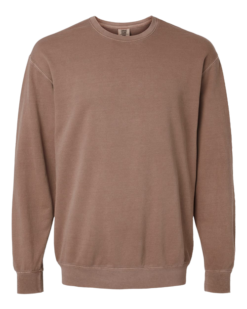 Comfort Colors 1466 Garment Dyed Lightweight Fleece Crewneck | Espresso