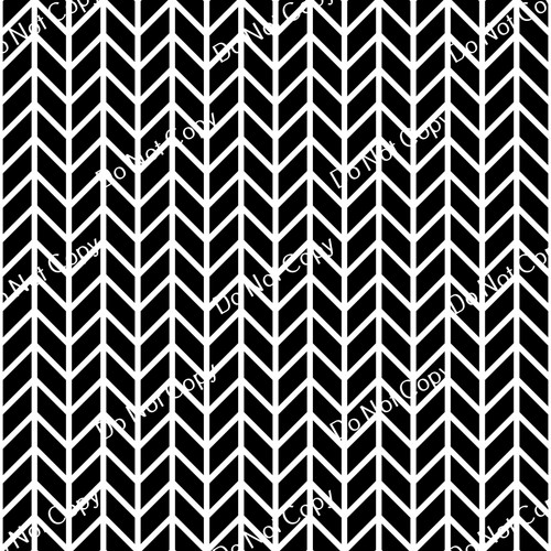 CDS Printed Pattern Vinyl | Black and White Chevron 8