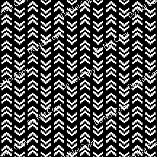 CDS Printed Pattern Vinyl | Black and White Chevron 7