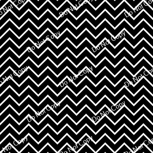 CDS Printed Pattern Vinyl | Black and White Chevron 5