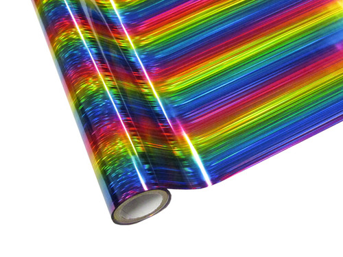 Pro-Vinyl Holographic Rainbow Foil - Holographic Silver PVC - Dr