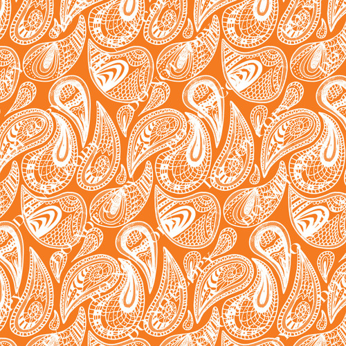 PTO Orange Paisley 3