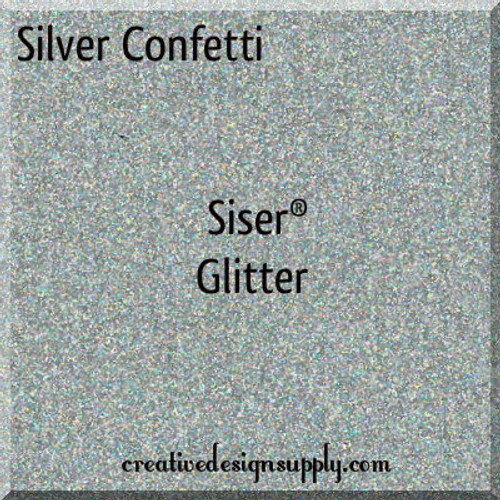 Silver Confetti Siser Glitter 20"