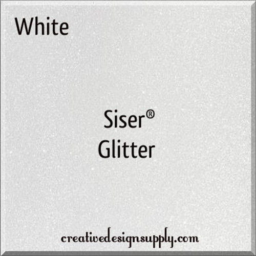 White Siser Glitter 20"