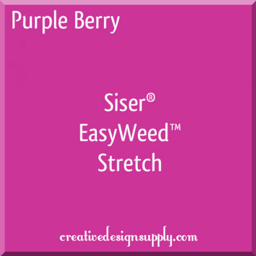 Purple Berry Siser EasyWeed Stretch Heat Transfer Vinyl (HTV)