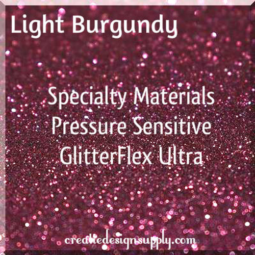 Pressure Sensitive GlitterFlex® Ultra | Light Burgundy