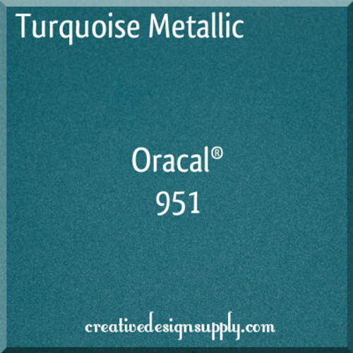 Turquoise Metallic Oracal 951 15"