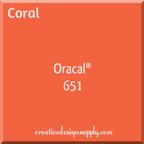 Oracal 651 12" | Coral
