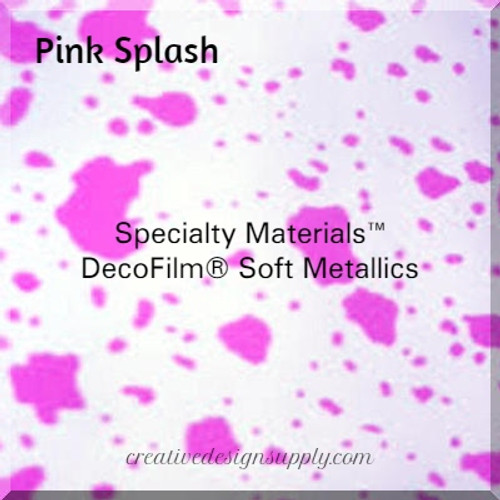 DecoFilm® Soft Metallics Pink Splash