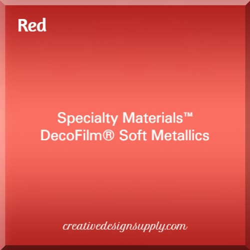 DecoFilm® Soft Metallics Red