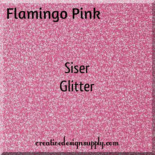 Siser® 12" Glitter Heat Transfer Vinyl | Flamingo Pink