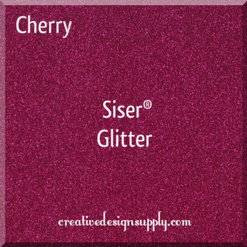 Siser® 12" Glitter Heat Transfer Vinyl | Cherry