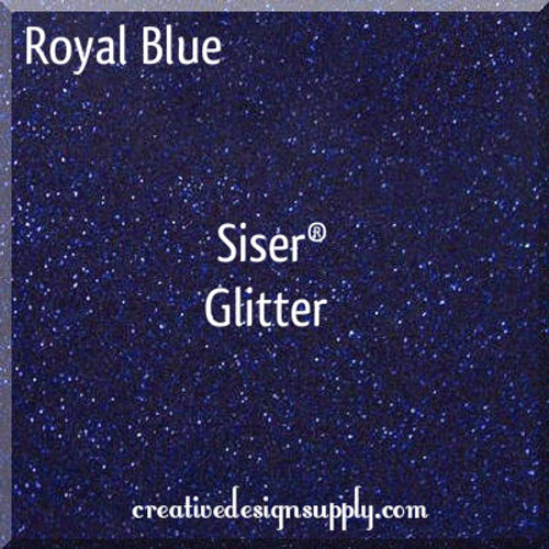 Siser® 12" Glitter Heat Transfer Vinyl | Royal Blue