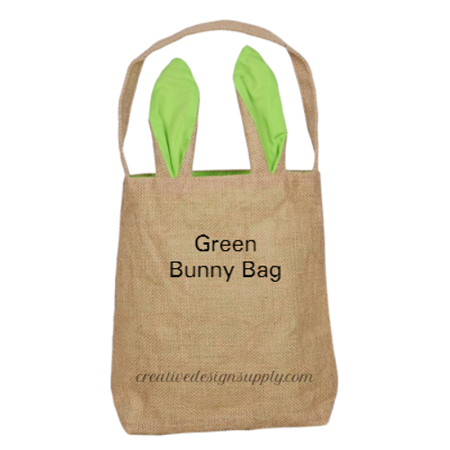 Burlap Bunny Bag | Green