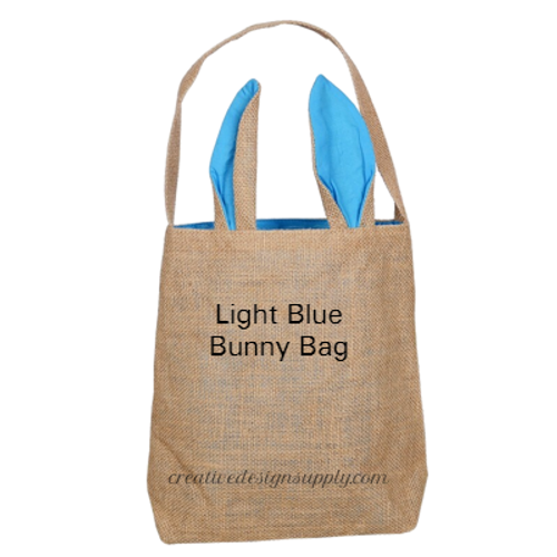 Burlap Bunny Bag | Light Blue