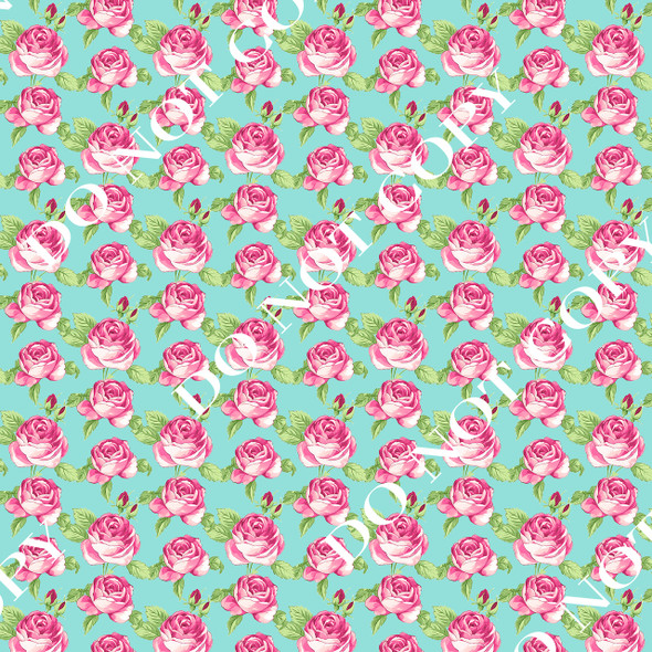 FP Pink and Turquoise Floral 18