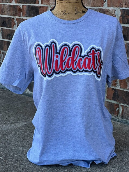 University Wildcats Sport Grey Gildan Softstyle RTW Tee