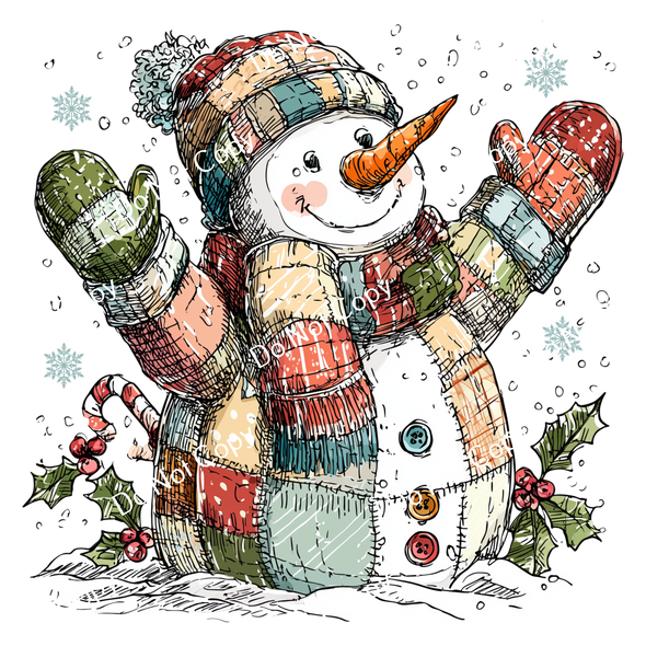 ColorSplash Ultra | Snowman Patchwork 1024 ColorSplash Ultra | Snowman Patchwork 1024