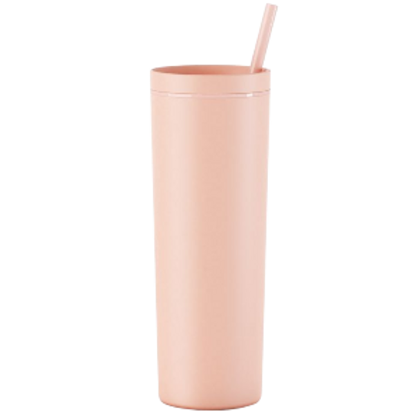 CDS Drinkware Blanks | Matte Blush Rubber Skinny Tumbler